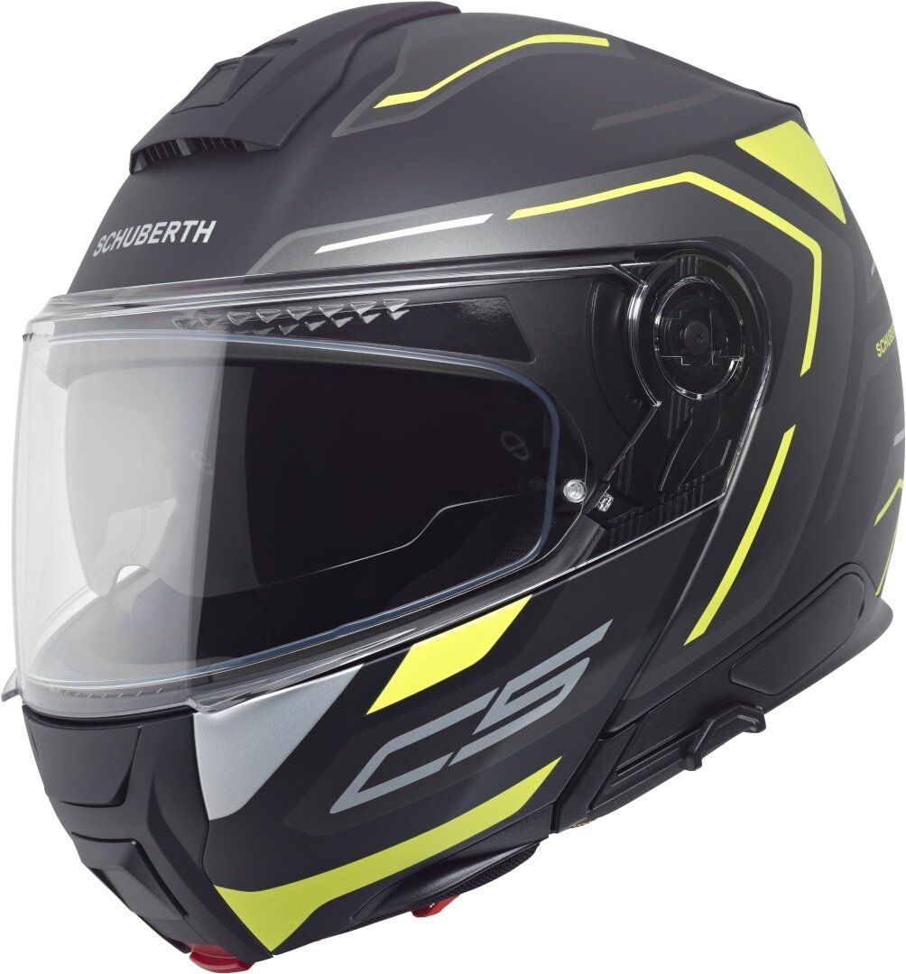 Schuberth C5 Omega Çene Açılır Kask Mat Siyah-Sarı