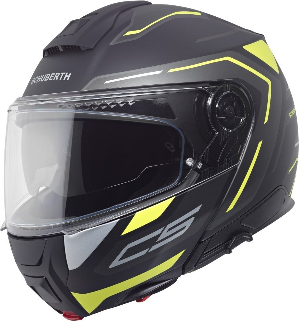 Schuberth C5 Omega Çene Açılır Kask Mat Siyah-Sarı