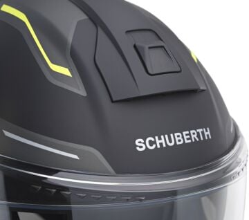 Schuberth C5 Omega Çene Açılır Kask Mat Siyah-Sarı