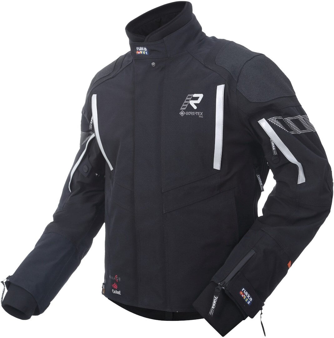 Rukka Shield-RD Waterproof Gore-Tex Tekstil Motosiklet Mont Siyah-Beyaz