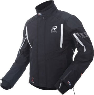 Rukka Shield-RD Waterproof Gore-Tex Tekstil Motosiklet Mont Siyah-Beyaz