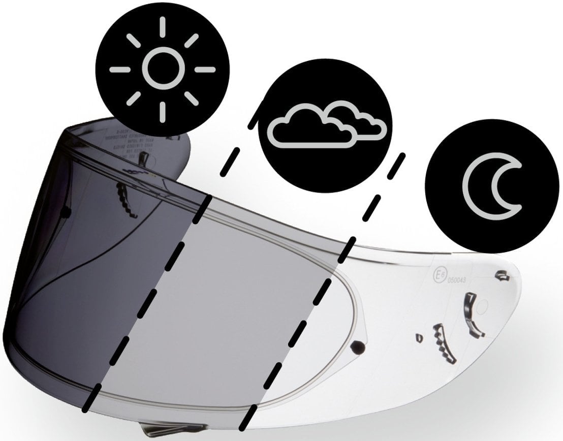 Shoei CWR-F2PN Kask Vizör Photochromic ( X-Spirit Pro - Nxr-2 )