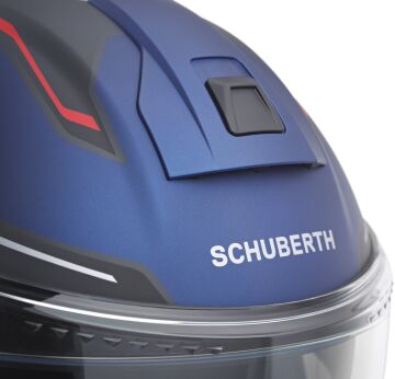 Schuberth C5 Omega Çene Açılır Kask Mat Mavi-Kırmızı