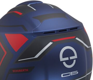 Schuberth C5 Omega Çene Açılır Kask Mat Mavi-Kırmızı