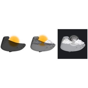 Shoei CWR-F2PN Kask Camı Photochromic (Nxr 2 - X-Spirit Pro)