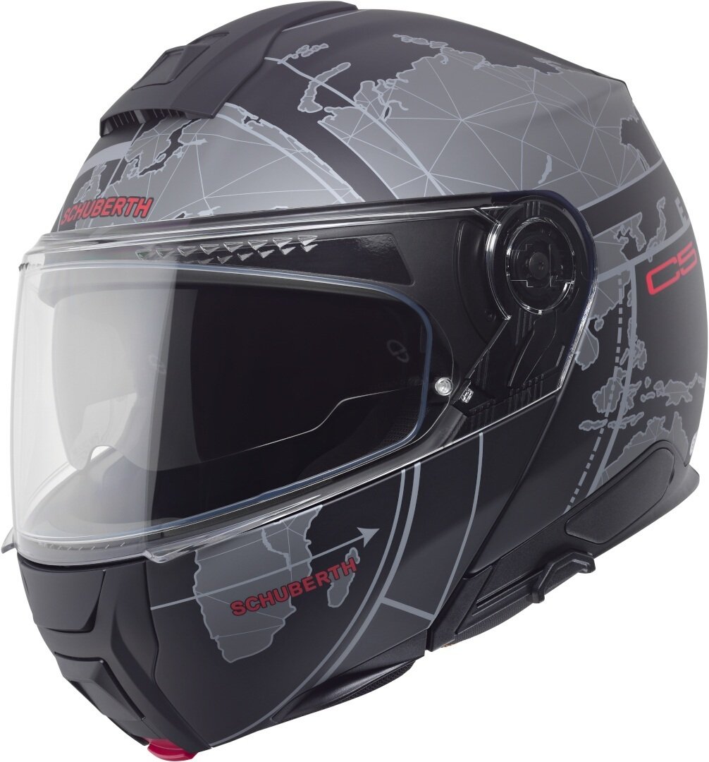 Schuberth C5 Globe Çene Açılır Kask Mat Siyah-Gri