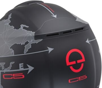 Schuberth C5 Globe Çene Açılır Kask Mat Siyah-Gri
