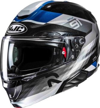HJC RPHA 91 Madal Çene Açılır Kask Mavi/Siyah/Gri