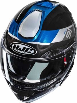 HJC RPHA 91 Madal Çene Açılır Kask Mavi/Siyah/Gri
