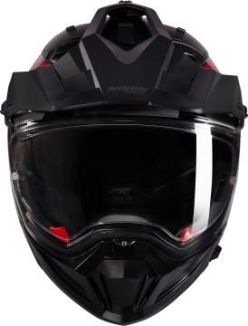 Nolan N70-2X Ruvido N-Com Çene Çıkabilir Kask Siyah/Gri/Kırmızı