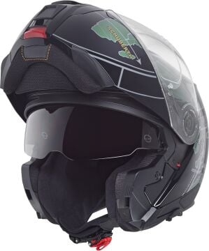 Schuberth C5 Globe Çene Açılır Kask Mat Siyah-Yeşil