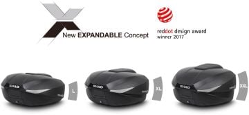 Shad SH58-X Karbon Genişleyebilen Premium Arka Çanta (58 Litre)