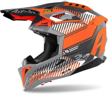 Airoh Aviator 3 Wave Carbon Kask Turuncu