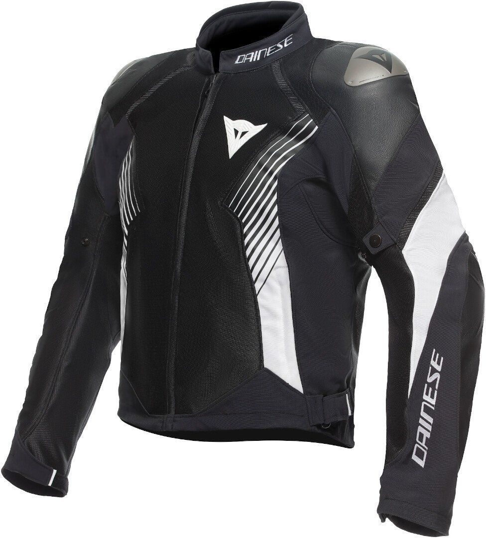 Dainese Super Rider 2 Absoluteshell Motosiklet Tekstil Ceket Siyah-Beyaz