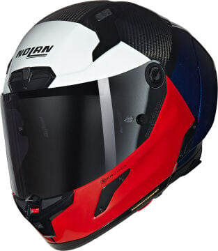 Nolan X-804 RS Ultra Carbon Blocco Kask Mavi-Kırmızı