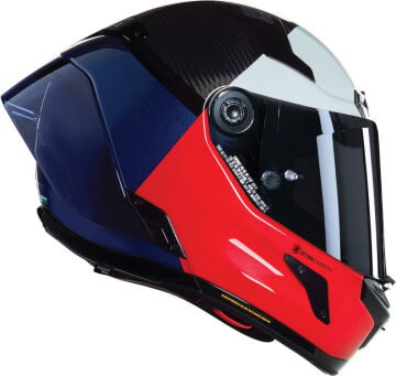 Nolan X-804 RS Ultra Carbon Blocco Kask Mavi-Kırmızı