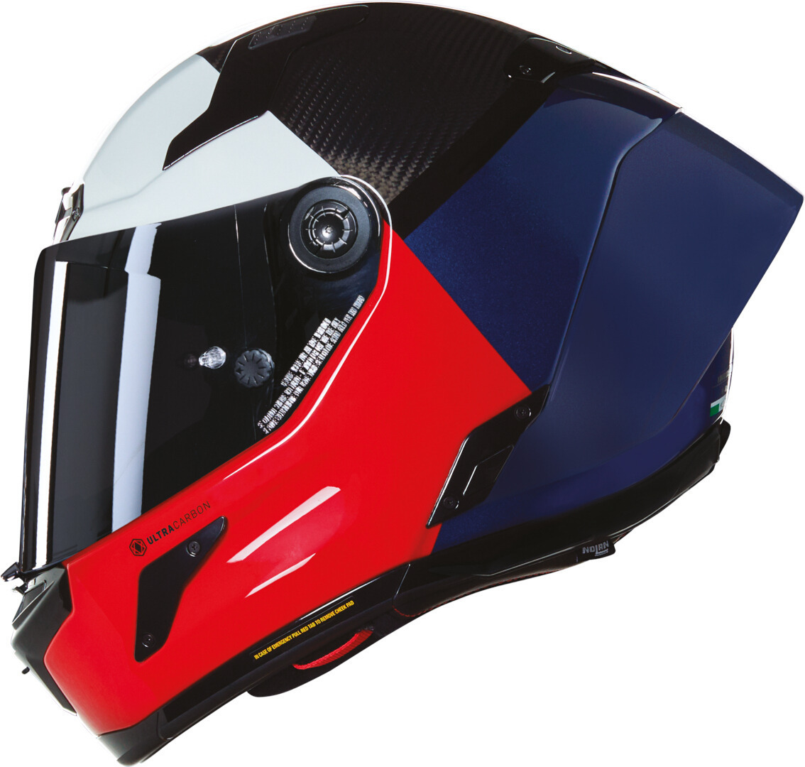 Nolan X-804 RS Ultra Carbon Blocco Kask Mavi-Kırmızı
