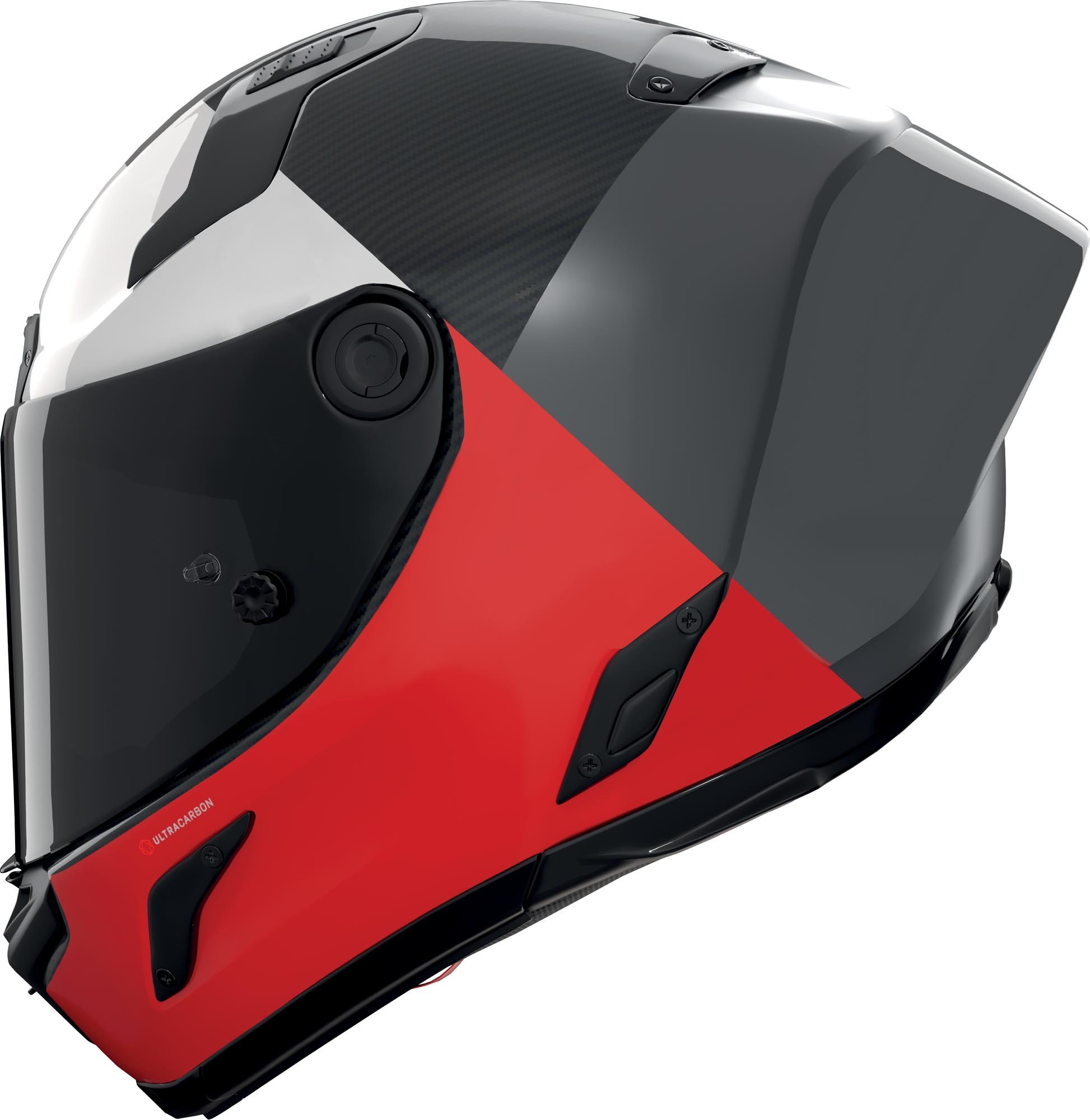 Nolan X-804 RS Ultra Carbon Blocco Kask Gri-Kırmızı