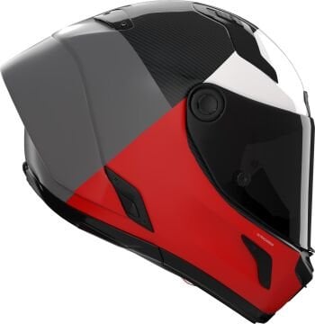 Nolan X-804 RS Ultra Carbon Blocco Kask Gri-Kırmızı