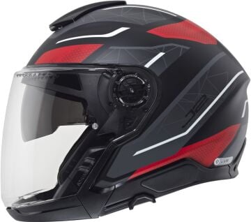 Schuberth J2 Sigma Jet Kask Gri-Kırmızı