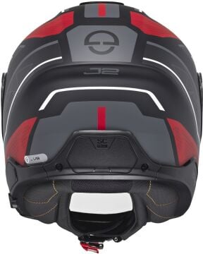 Schuberth J2 Sigma Jet Kask Gri-Kırmızı