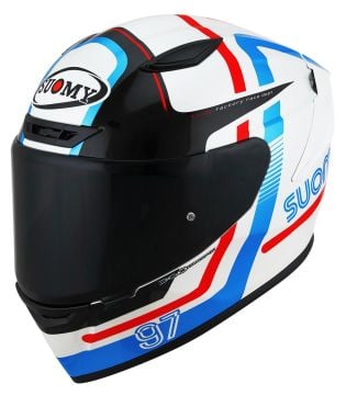 Suomy Track-1 Ninety Seven Kask Beyaz/Kırmızı