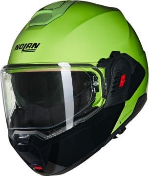 Nolan N120-1 Mivedi N-Com Çenesi Arkaya Açılır Kask Neon Sarı