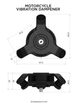 Quad Lock Motosiklet Telefon Tutucu Titreşim Önleyici