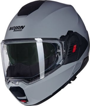 Nolan N120-1 Classico N-Com Çenesi Arkaya Açılır Kask Gri