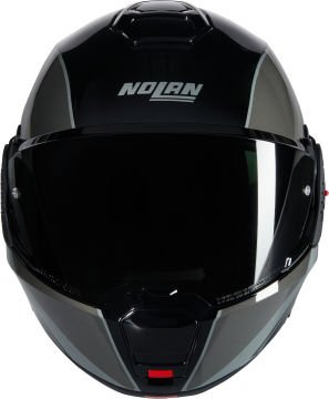 Nolan N120-1 Verniciatura Speciale N-Com Çenesi Arkaya Açılır Kask Siyah/Gri/Gümüş