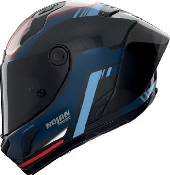 Nolan X-804 RS Ultra Karbon Piega Kask Mavi-Kırmızı