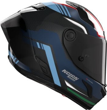 Nolan X-804 RS Ultra Karbon Piega Kask Mavi-Kırmızı