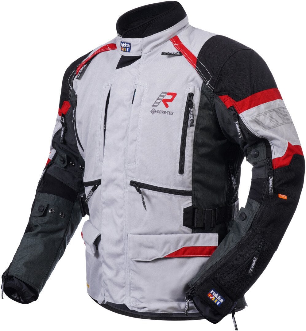 Rukka Madagasca-R Gore-Tex Motosiklet Tekstil Mont Gri-Kırmızı