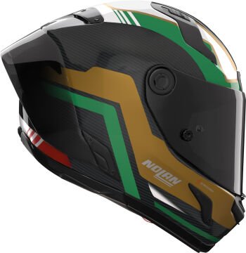 Nolan X-804 RS Ultra Karbon Piega Kask Altın-Kırmızı
