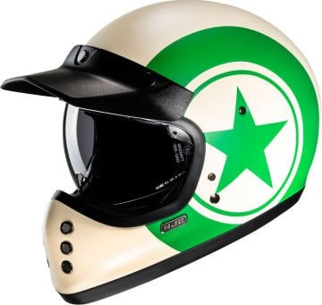 HJC V60 Nyx Kapalı Kask Beyaz-Yeşil