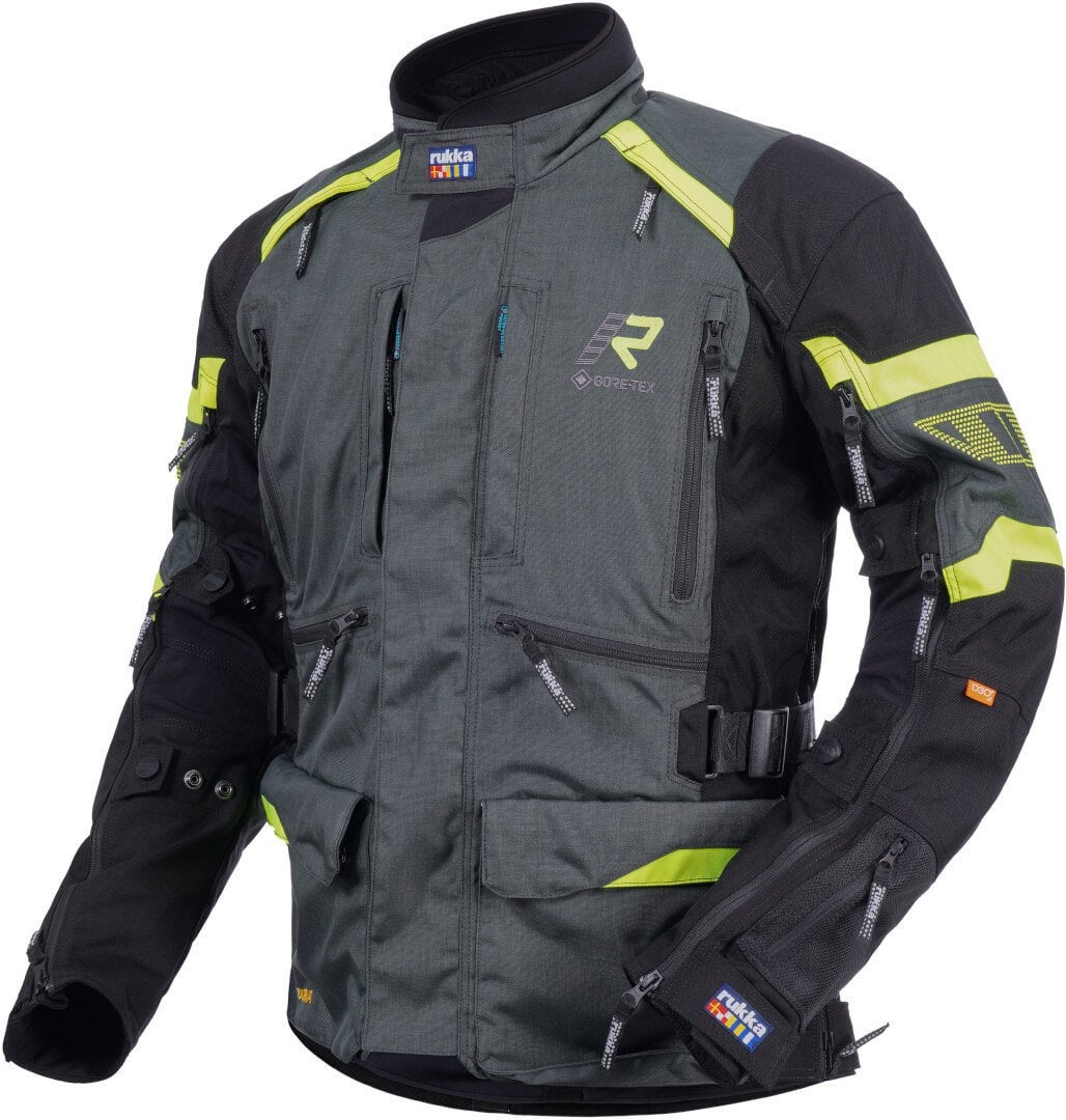 Rukka Madagasca-R Gore-Tex Motosiklet Tekstil Mont Antrasit-Sarı