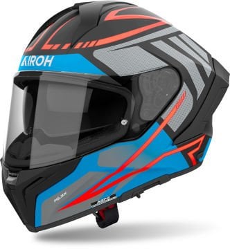Airoh Matryx Rider Kask Mat Mavi/Kırmızı