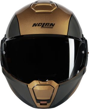 Nolan N120-1 Verniciatura Speciale N-Com Çene Arkaya Açılır Kask Koyu Sarı/Gri