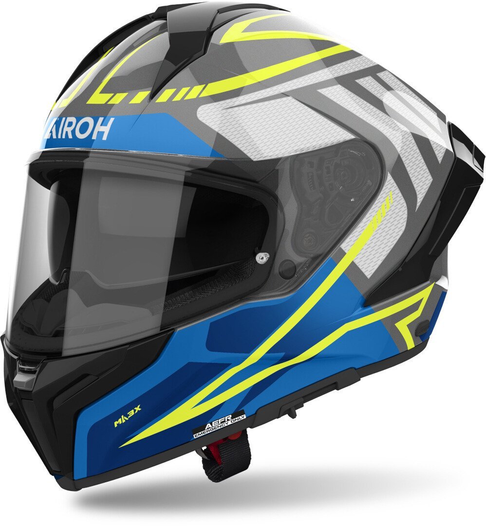 Airoh Matryx Rider Kask Mavi/Sarı