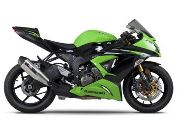 Kawasaki Zx6r 636r 2013 RS-4 Paslanmaz Çelik/Karbon Slip-On Yoshimura Egzoz