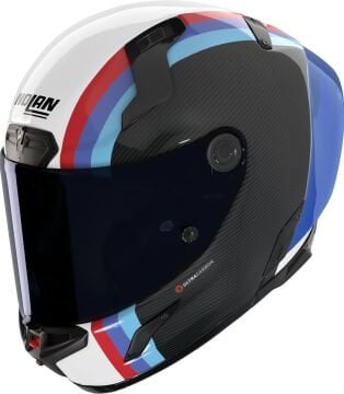 Nolan X-804 RS Ultra Carbon Gemini Kask Siyah-Mavi