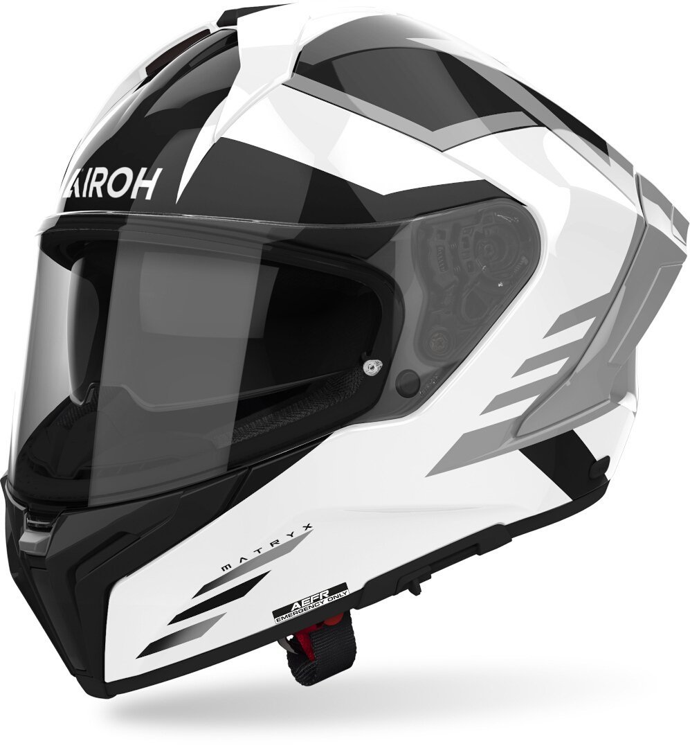 Airoh Matryx Thron Kask Beyaz/Gri