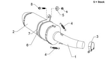 Kawasaki Ninja 300 Karbon Tüp Egzoz 2013-2014