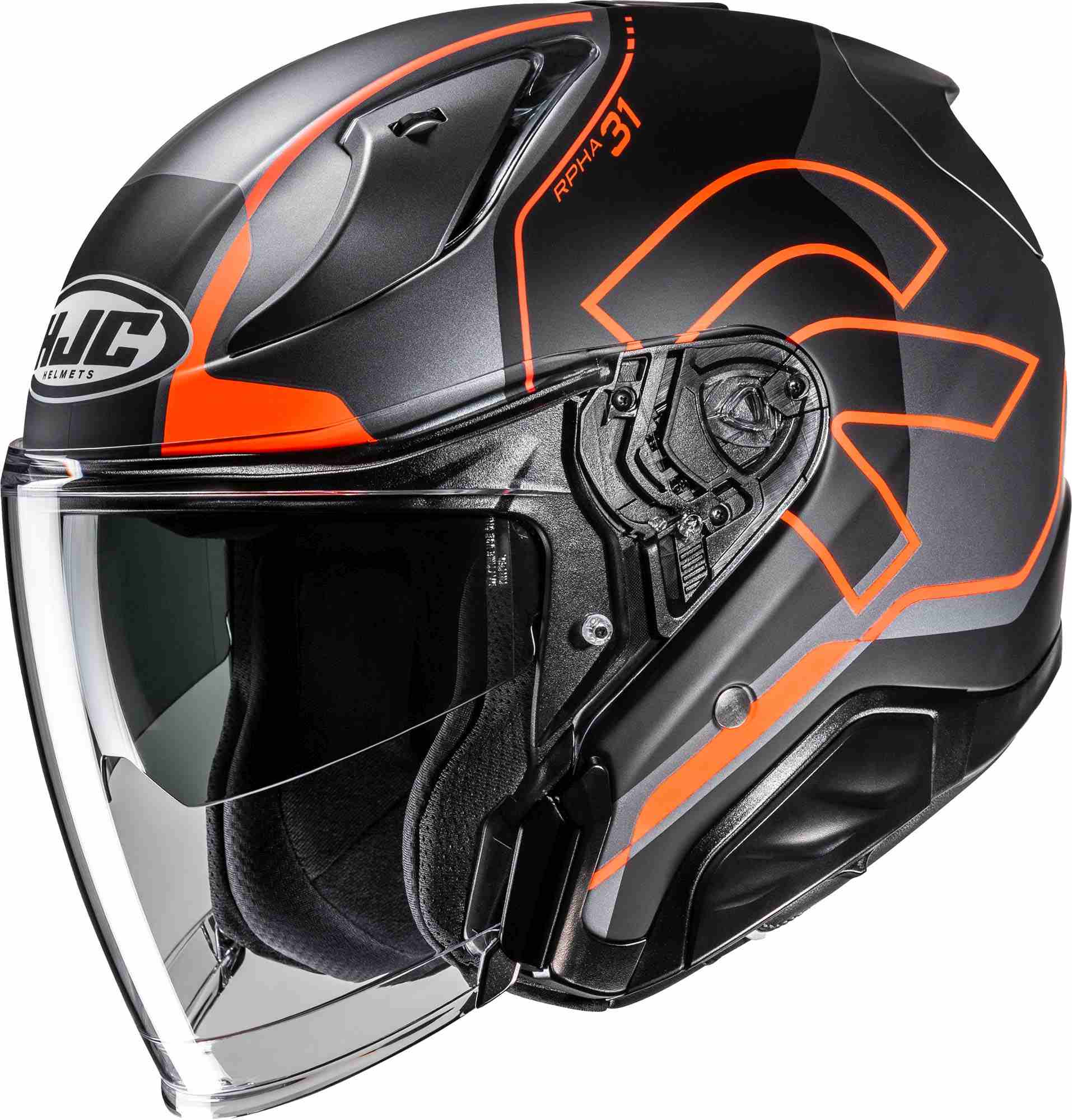 HJC RPHA 31 Dreen Açık Kask Siyah-Gri-Turuncu