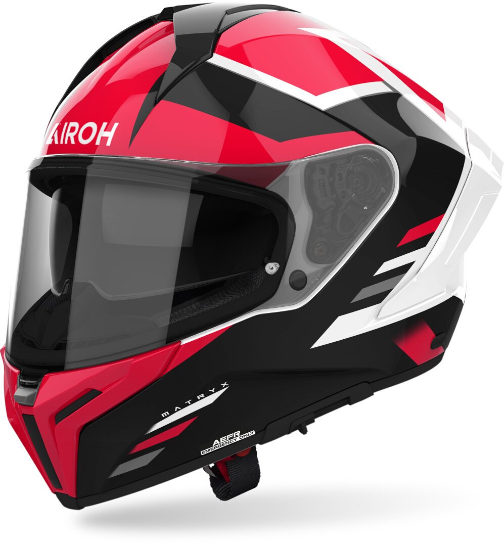Airoh Matryx Thron Kask Kırmızı/Beyaz
