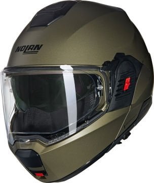 Nolan N120-1 Classico Nobile N-Com Çenesi Arkaya Açılır Kask Kahverengi