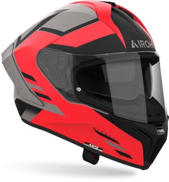 Airoh Matryx Thron Kask Mat Kırmızı/Gri