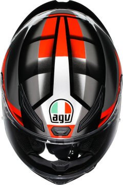 AGV K1 S Fastlap Kapalı Kask Siyah-Kırmızı-Gri