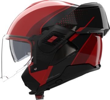 Nolan N120-1 Fluente Çene Arkaya Açılır Kask Siyah/Kırmızı