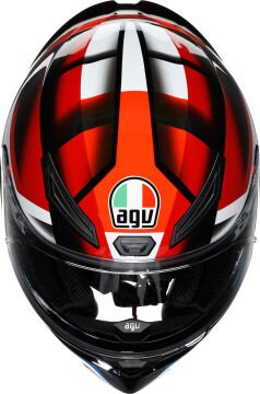 AGV K1 S Fastlap Kapalı Kask Siyah-Kırmızı-Mavi